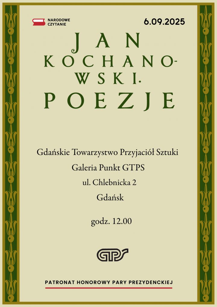 Narodowe Czytanie 2024 | Jan Kochanowski – Poezje
